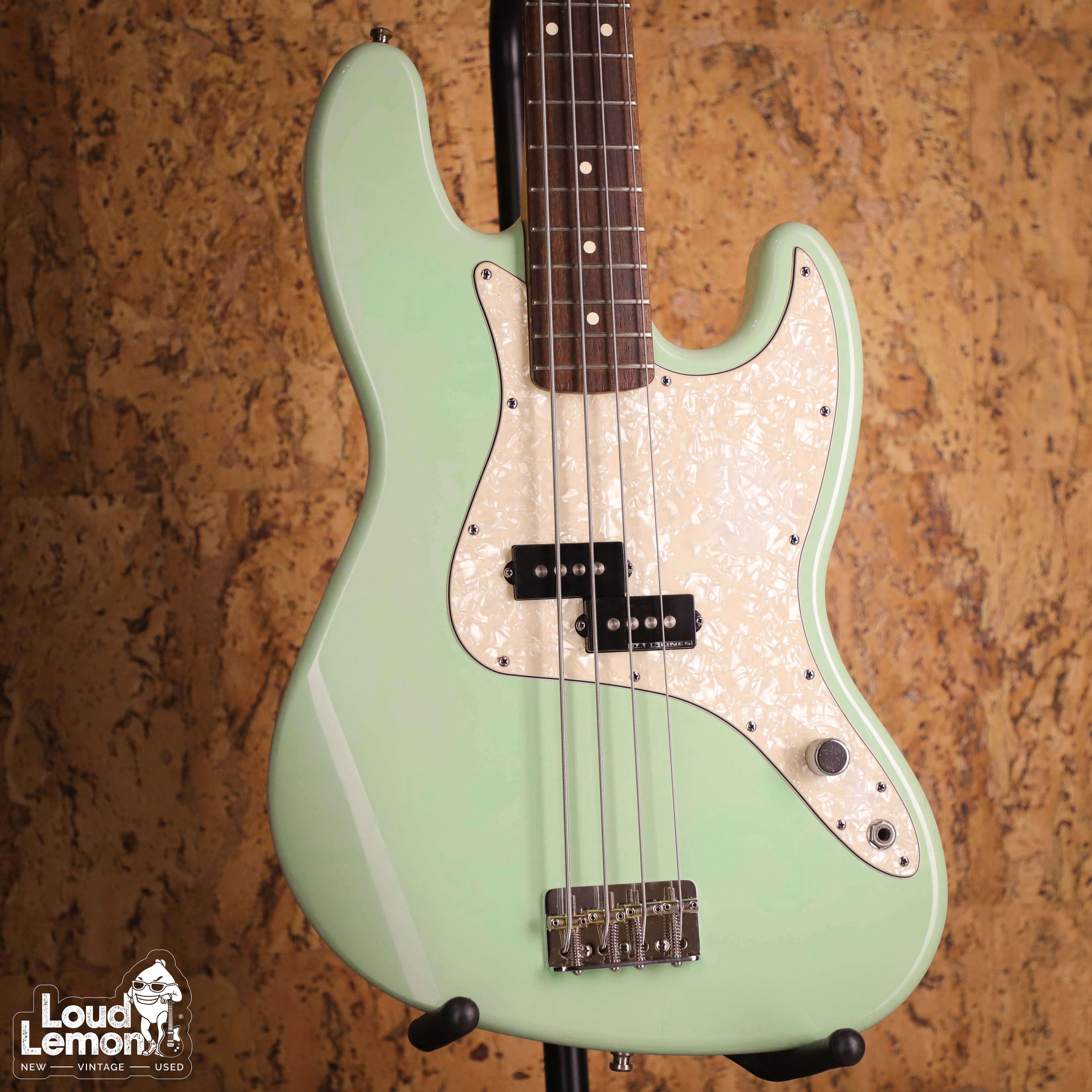 Fender Mark Hoppus Precision Bass Surf Green 2002 Mexico бас